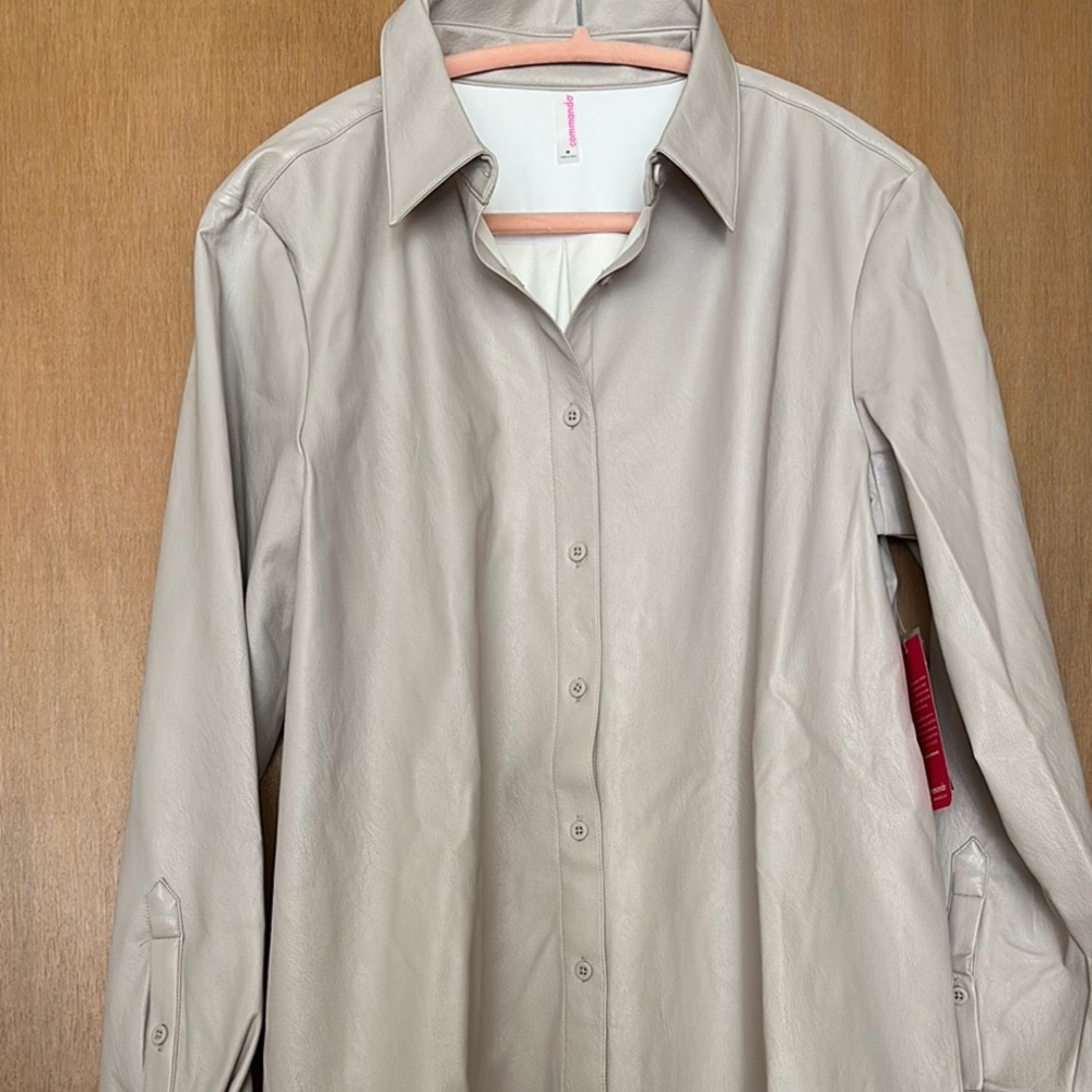 Commando Taupe Button-Up Blouse